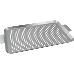 Grill plate LAMART LT5037 stainless steel 50x30 cm non-stick perforated