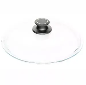 Glass lid AMT Gastroguss 024EZ1L2, 24 cm, heat resistant to 240°C, dishwasher safe