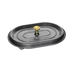 Cooking lid AMT Gastroguss 14228 — heat-resistant glass and steel, Ø 42 x 28 cm