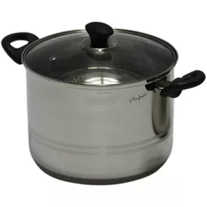 Saucepan LAMART LTB2418, stainless steel, 24 cm diameter, 7.9 L, glass lid