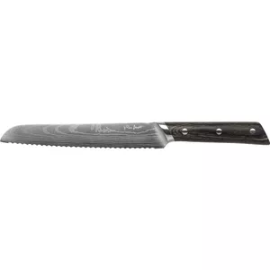 Kitchen bread knife LAMART LT2103 — stainless steel blade 20 cm, total length 33.2 cm, pakkawood handle