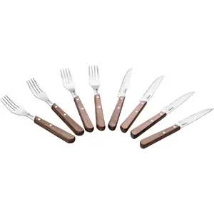 Flatware set LAMART LT2062 — 8-piece, brown handles