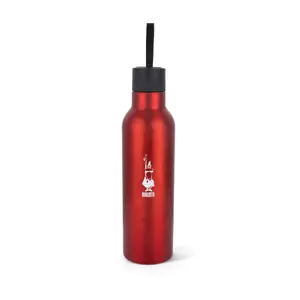 Ceļojumu krūze Bialetti DCXIN00004 750 ml, sarkana, dubultās sienas no nerūsējošā tērauda, ar rokturi, 12h siltums/24h aukstums