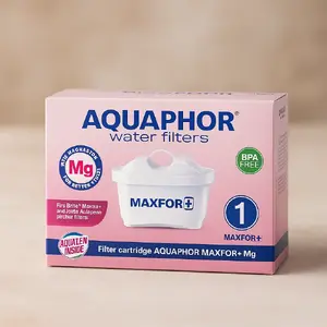 Ūdens filtra patrons Aquaphor MAXFOR+ Mg B078N — nomaiņas patrons, ar magniju, kalpošanas laiks 200 l, der Brita Maxtra ovālam stiprinājumam