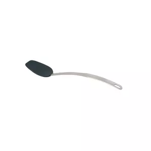 Silicone spoon AMT Gastroguss KUE-002, non-stick ladle, stainless steel 18/10 handle, heat resistant to 240°C, dishwasher safe, gray