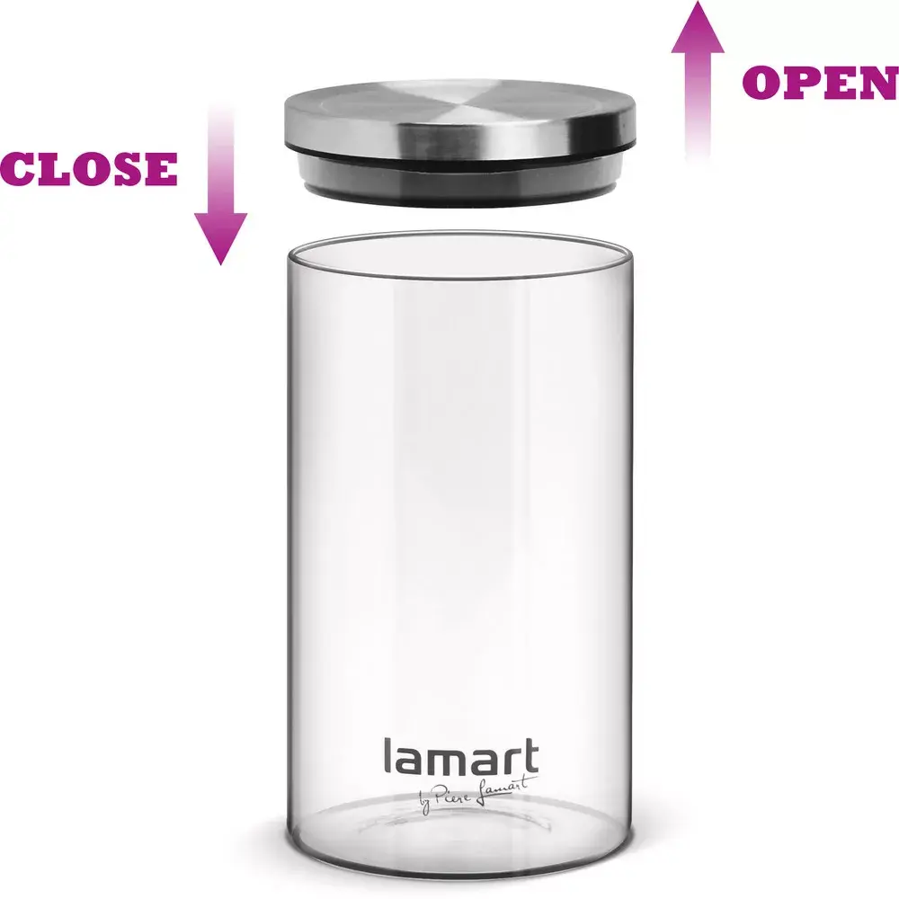 Стеклянный набор для хранения LAMART LT6025 — 3 шт. Photo 2
