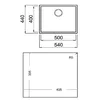 Teka Square 50.40 TG Rectangular flush-mounted sink 115230020 Photo 3
