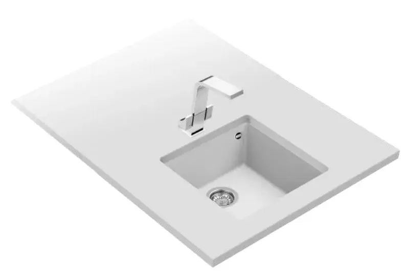 TEKA Square 40.40 TG White flush-mounted sink Photo 2