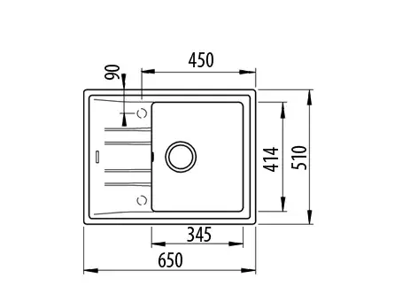 Kitchen sink TEKA 45 S-TG 1B 1D AUTO WST CARBON Photo 3