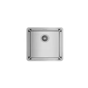 Undermount sink TEKA Be Linea RS15 40.40 Square Stainless steel 1 bowl R15 corners