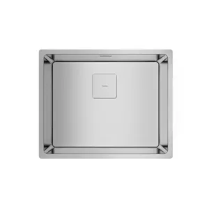 Flush-mounted sink Teka FLEX LINEA RS15 50.40 Square Stainless steel, SilentSmart, triple-mount