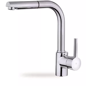 Sink Mixer TEKA ARK 938 Chrome single-lever with extendable shower head, 180° swivel, model 23938120