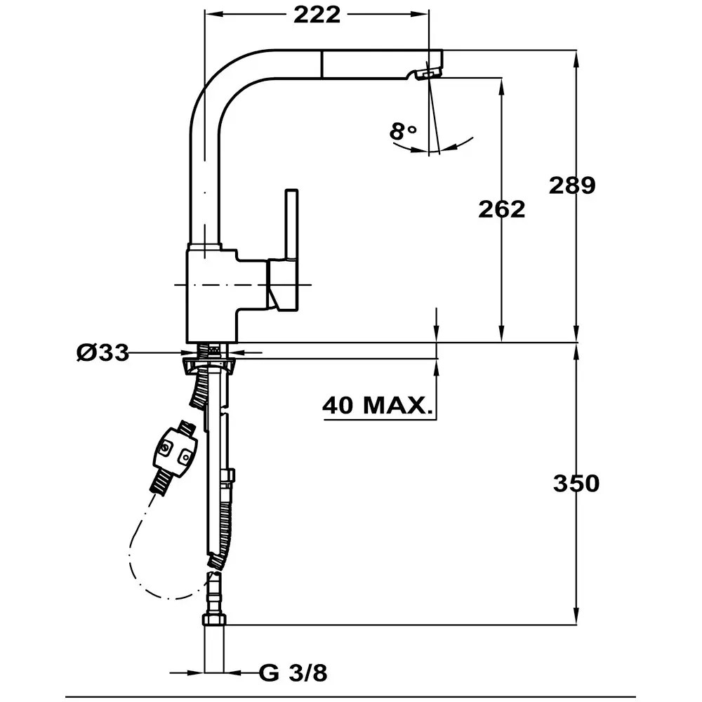 TEKA ARK 938 sink mixer chrome single-lever Photo 2