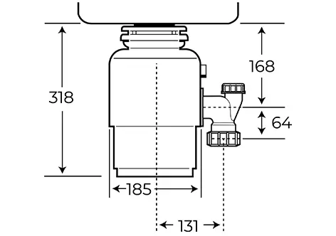 Atkritumu smalcinātājs TEKA TR750 750 W 3/4 HP Photo 6