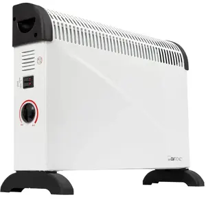Convector heater CLATRONIC KH 3077 N — 2000 W, floor placement, adjustable thermostat, white