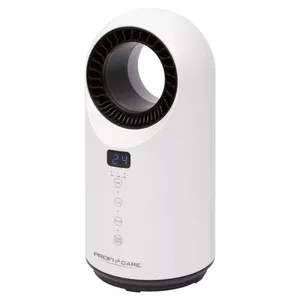 Elektriskais sildītājs-ventilators Profi-Care PC-HL 3086 — keramikas PTC, 1000/1500 W sildīšana, ventilatora režīms, taimeris, termostats, balts