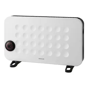 Electric convector heater SENCOR SCF2100WH 2000 W, indoor, white, adjustable thermostat, 3 heat levels, 24h timer