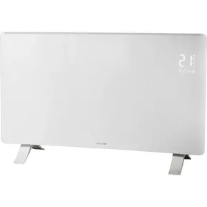 Convection Heater SENCOR SCF4740WH — glass body, 1,200/2,400 W, 5–45 °C, Wi‑Fi, IP24