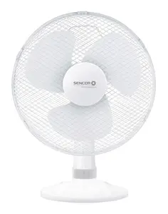 Galda ventilators Sencor SFE 3027WH, 3 ātrumi, 40W, balts