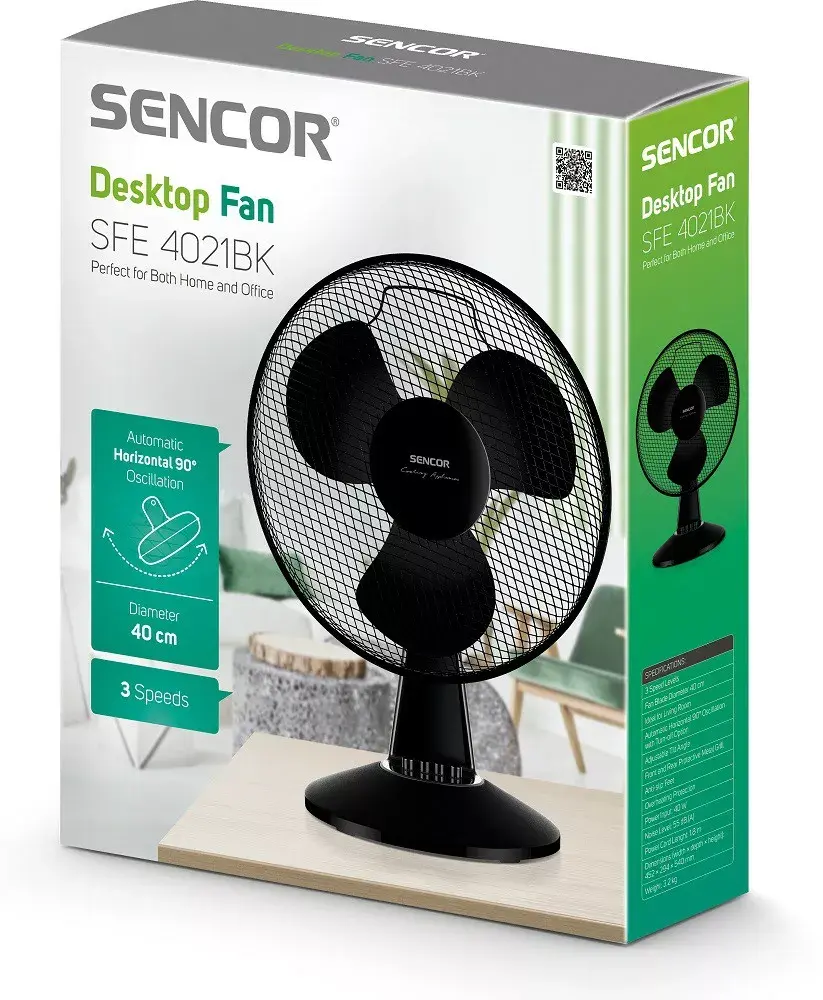 Настольный вентилятор SENCOR SFE4021BK Photo 2