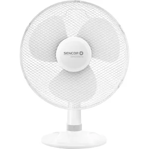 Galda ventilators SENCOR SFE4037WH — 40 cm lāpstiņas, 3 ātrumi, 50 W, automātiska 90° rotācija