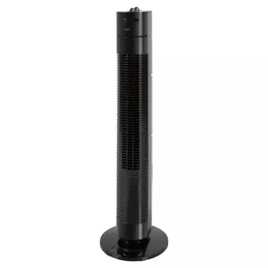 Tower fan CLATRONIC TVL 3770 — floor fan, 78 cm height, 3 speeds, 75° oscillation, 120‑min timer, black
