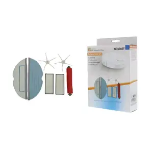 Комплект фильтров и щеток SCANPART 1190081201 для Roborock S7/T7/T7 Plus — 2 HEPA фильтра, 2 угловые щетки, 1 резиновая щетка, 2 микрофибровые салфетки