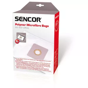 Putekļu maisiņi papīra SENCOR SVC3001, komplekts 5 gab., priekš SVC3001 modeļiem, filtrācija HEPA līmenī