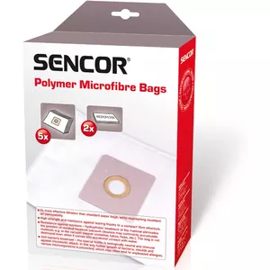 Sencor mikrošķiedras putekļu sūcēja maisiņi SVC68XX sērijai, 5 gabali ar mikrofiltru