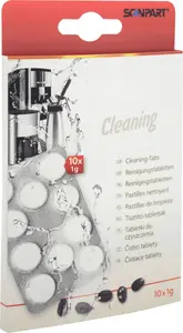 Cleaning tablets SCANPART 2790000830 for coffee machines and bottle warmers, 10 pcs, white