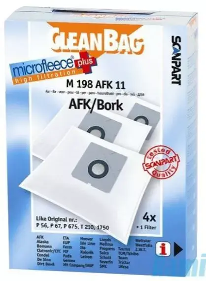 Putekļu maisiņš SCANPART Cleanbag M (MPN 2682267502) Photo 2