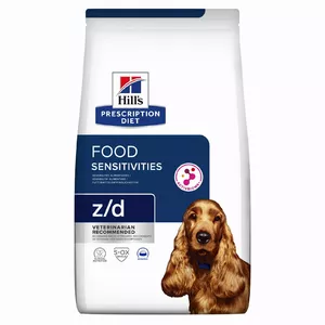 Sausais suņu barība Hill's Prescription Diet z/d food sensitivities 10 kg – vistas, olbaltumvielas 17,7%, tauki 14,5%
