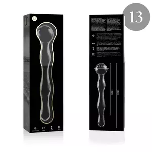 Dildo Nebula Series by Ibiza Borosilicate Glass Clear 18 cm -O- 3.5 cm