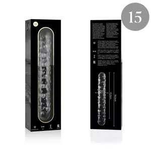 Dildo Nebula Series by Ibiza Borosilicate Glass Clear 18.5 cm