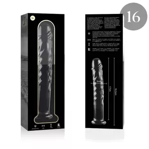 Dildo Nebula Series by Ibiza Borosilicate Glass Clear 18.5 cm