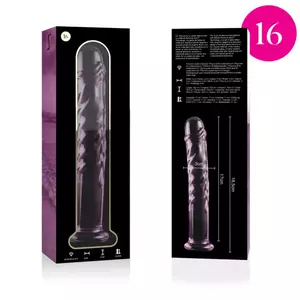Dildo Nebula Series by Ibiza Borosilicate Glass Pink 18.5 cm