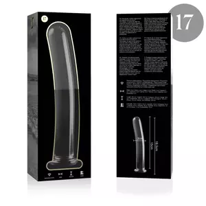 Dildo Nebula Series by Ibiza Borosilicate Glass Clear 18.5 cm