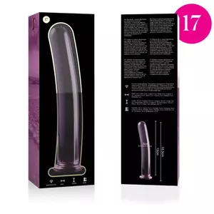 Dildo Nebula Series by Ibiza Borosilicate Glass Pink 18.5 cm