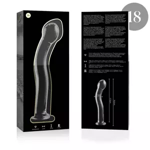 Dildo Nebula Series by Ibiza Borosilicate Glass Clear 18.5 cm
