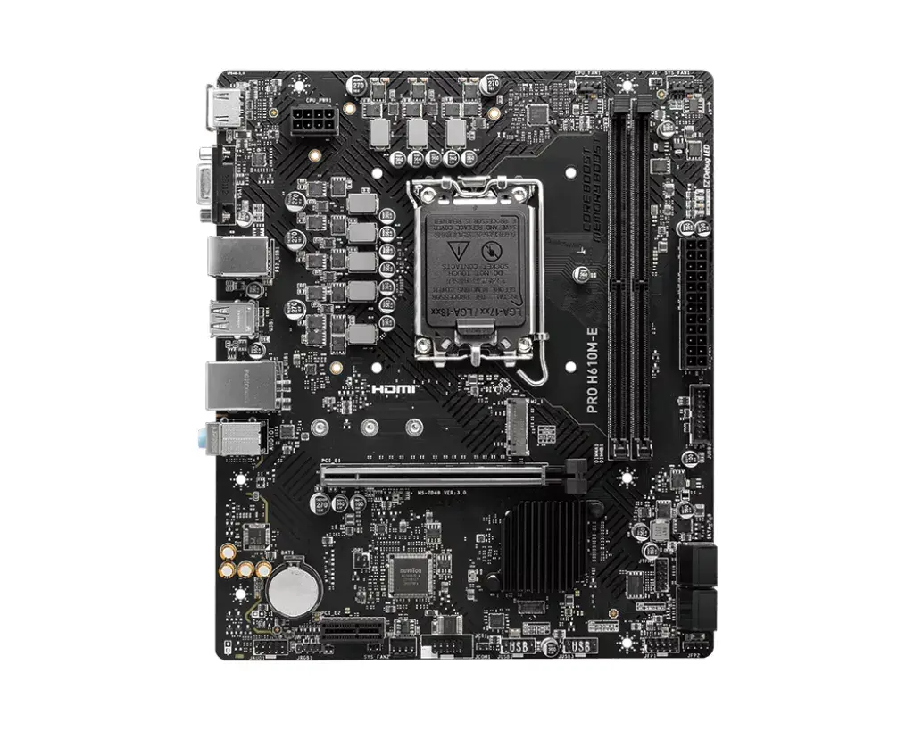 Материнская плата MSI PRO H610M-E micro ATX Photo 2