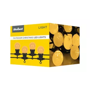 LED light string ZAR0545-W — 6 m, 10 bulbs, 6 W, IP44