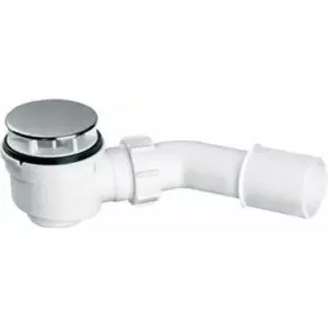 Dušas sifons McAlpine HC252570B ar 52 mm izvadi un hroma pārsegu