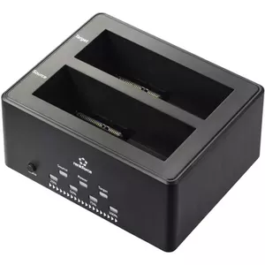 SATA Docking Station Renkforce RF-5576398 USB 3.2 Gen 1 for 2.5" and 3.5" drives with Clone/Erase function