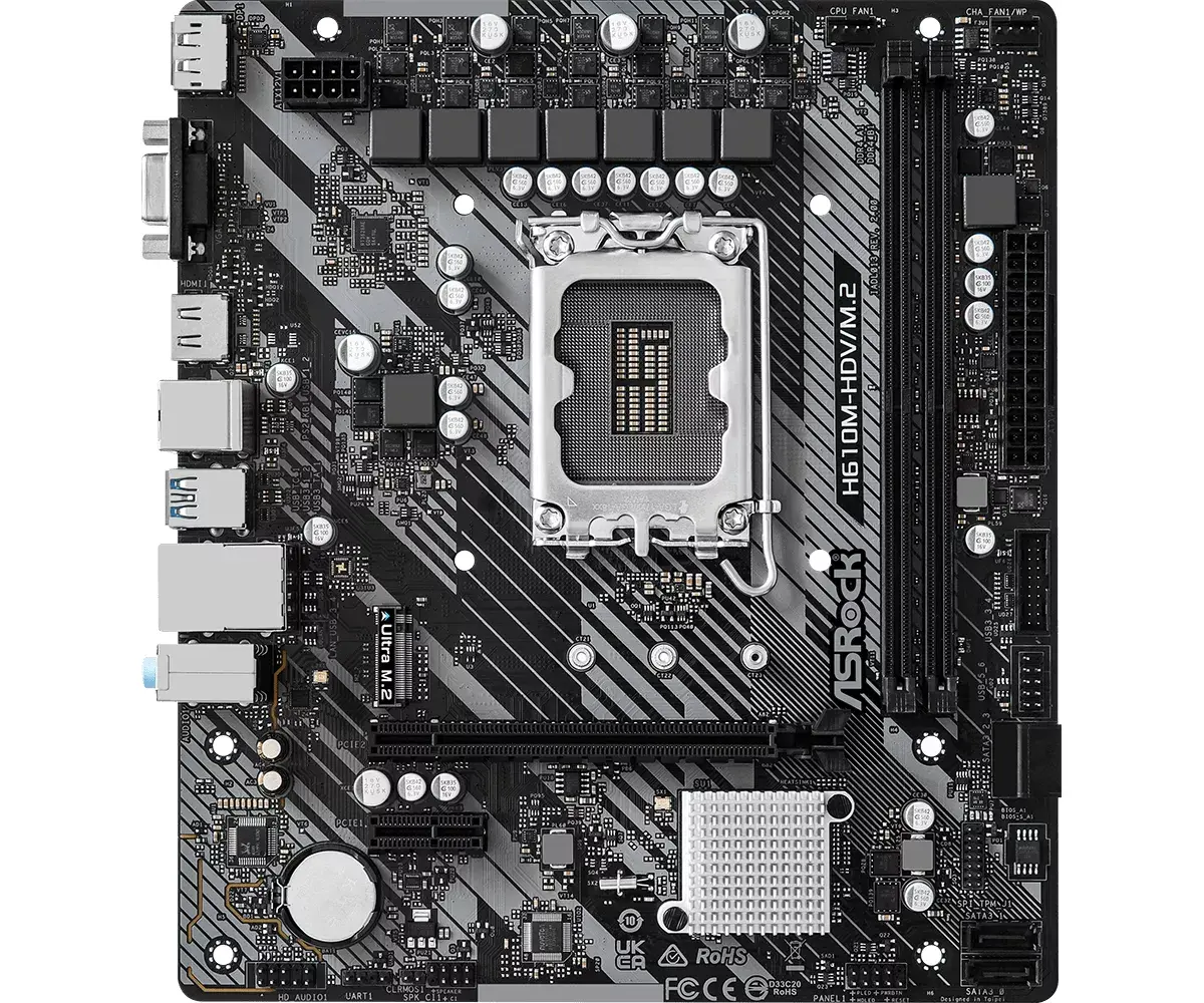 Материнская плата Asrock H610M-HDV/M.2 R2.0, H610 Photo 2