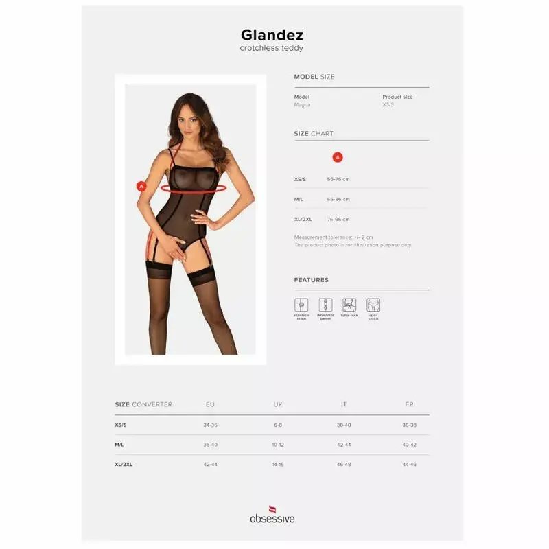 Crotchless teddy Obsessive Glandez D-236700 Photo 5