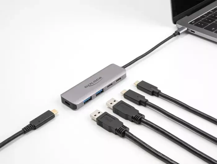 DeLOCK USB Hubs 5 Gbps 2 Port USB Type-C un Type-A Photo 2