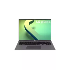 LG Gram 16Z90Q Portatīvais dators 40,6 cm (16") WQXGA Intel® Core™ i7 i7-1260P 16 GB LPDDR5-SDRAM 1 TB SSD Wi-Fi 6E (802.11ax) Windows 11 Home Pelēks