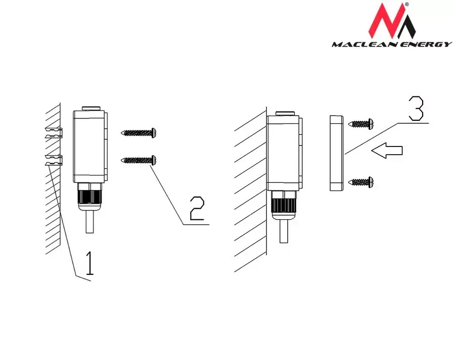 Krēslu sensors MACLEAN MCE35 — 2300 W IP44 Photo 5