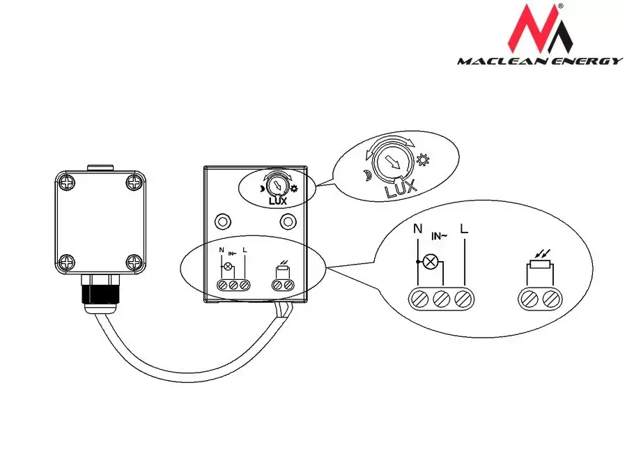 Krēslu sensors MACLEAN MCE35 — 2300 W IP44 Photo 6