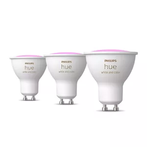 Philips Hue balta un krāsaina atmosfēras gaisma GU10 – viedais virziena gaismeklis – (3 gab. iepakojumā)
